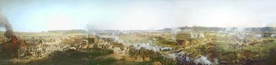 Panorama de la batalla de Moscú en 1812 o batalla de Borodino de Franz Roubaud